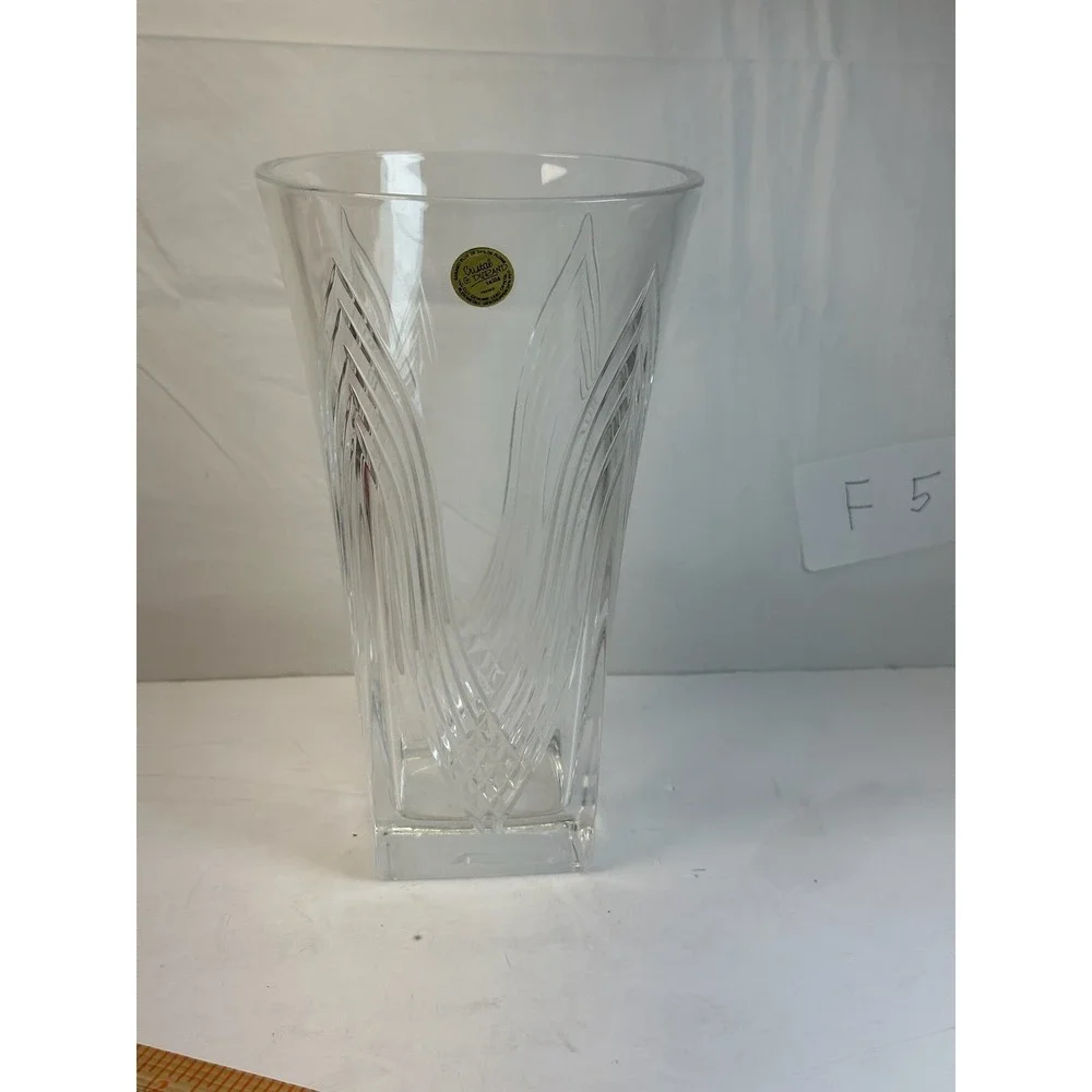 Vintage Cristal J.G. Durand France 24% Lead Crystal Vase - Storage Location: F5
